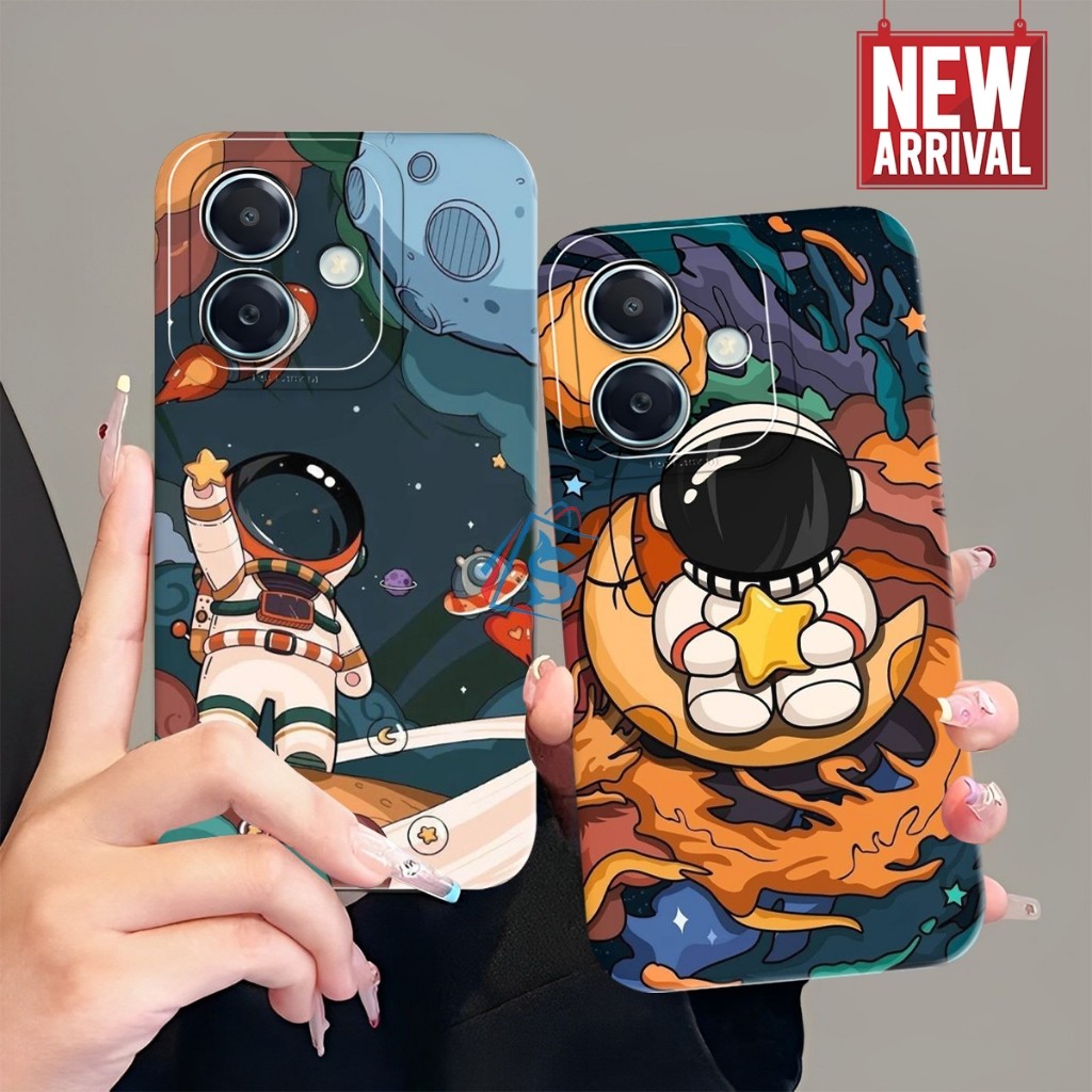 Softcase OPPO A3X RENO 12F 12 12 PRO 11F A79 A98 A78 4G A78 5G Motif Astronot Nasa Kekinian - Case O