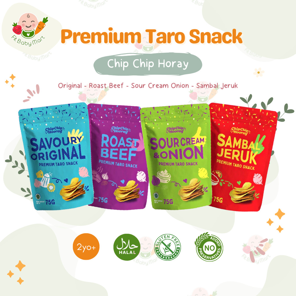 

CHIP CHIP HOORAY - Keripik Talas Premium | Cemilan Snack Taro Sehat