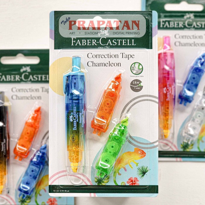 

Faber Castell CHAMELEON Correction Tape | Tip Ex Kertas - BLACK