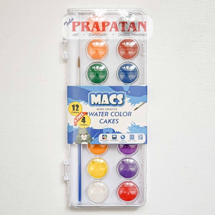 

Macs Watercolor Cakes Block Set | Cat Air Set - 12C+4