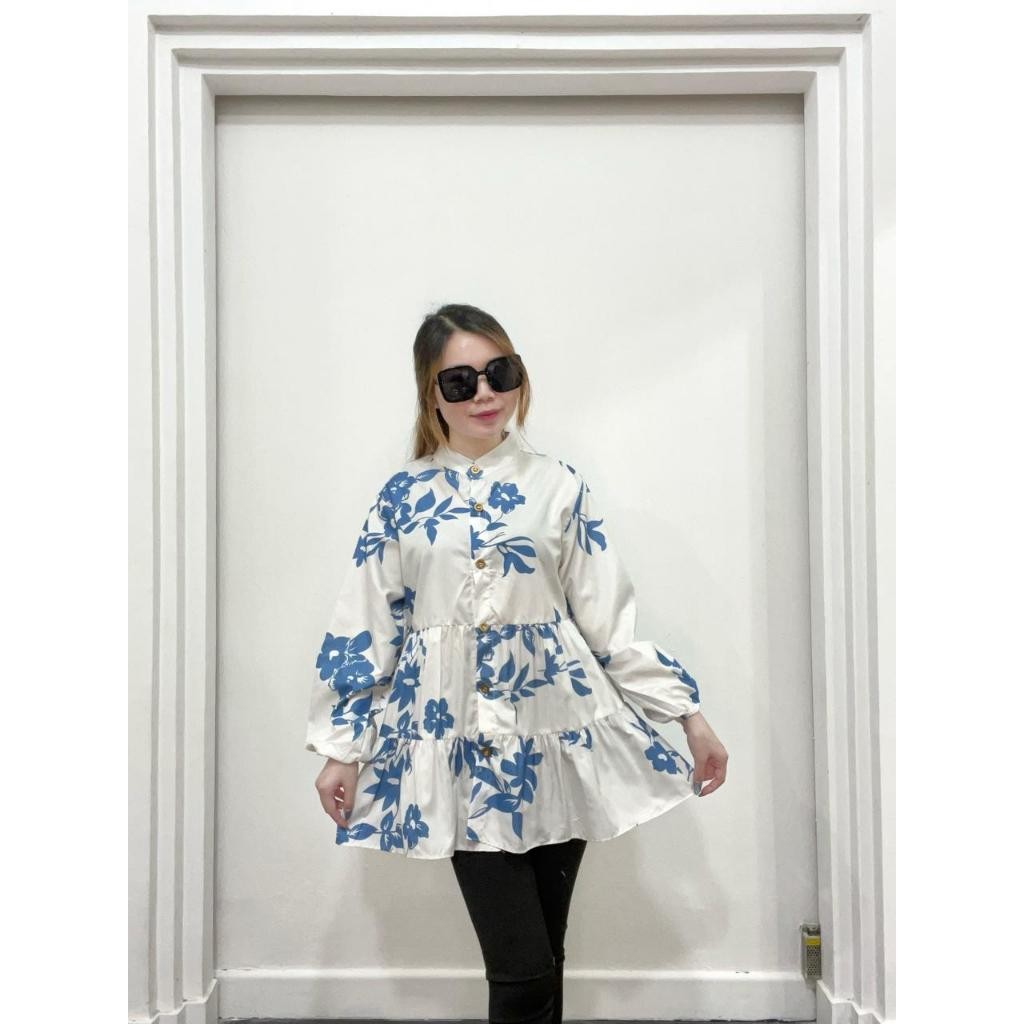 Blouse Mirsany Shakila Oversize Bunga-Bunga Twiscone