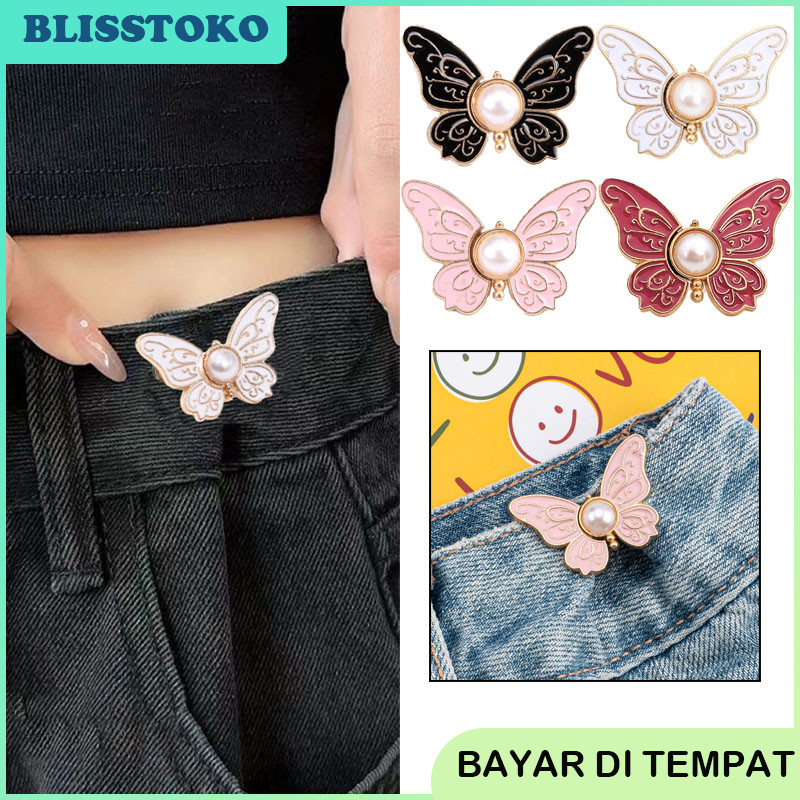 Kancing Jeans Dapat Dilepas/Kancing Pengecil Jeans Unisex/Kancing Celana Ajaib Pengait