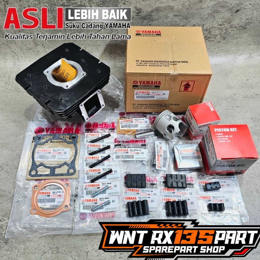 PAKET BLOK SEHER BORING YP2 YP-2 RX KING ORIGINAL YAMAHA GENUINE PART