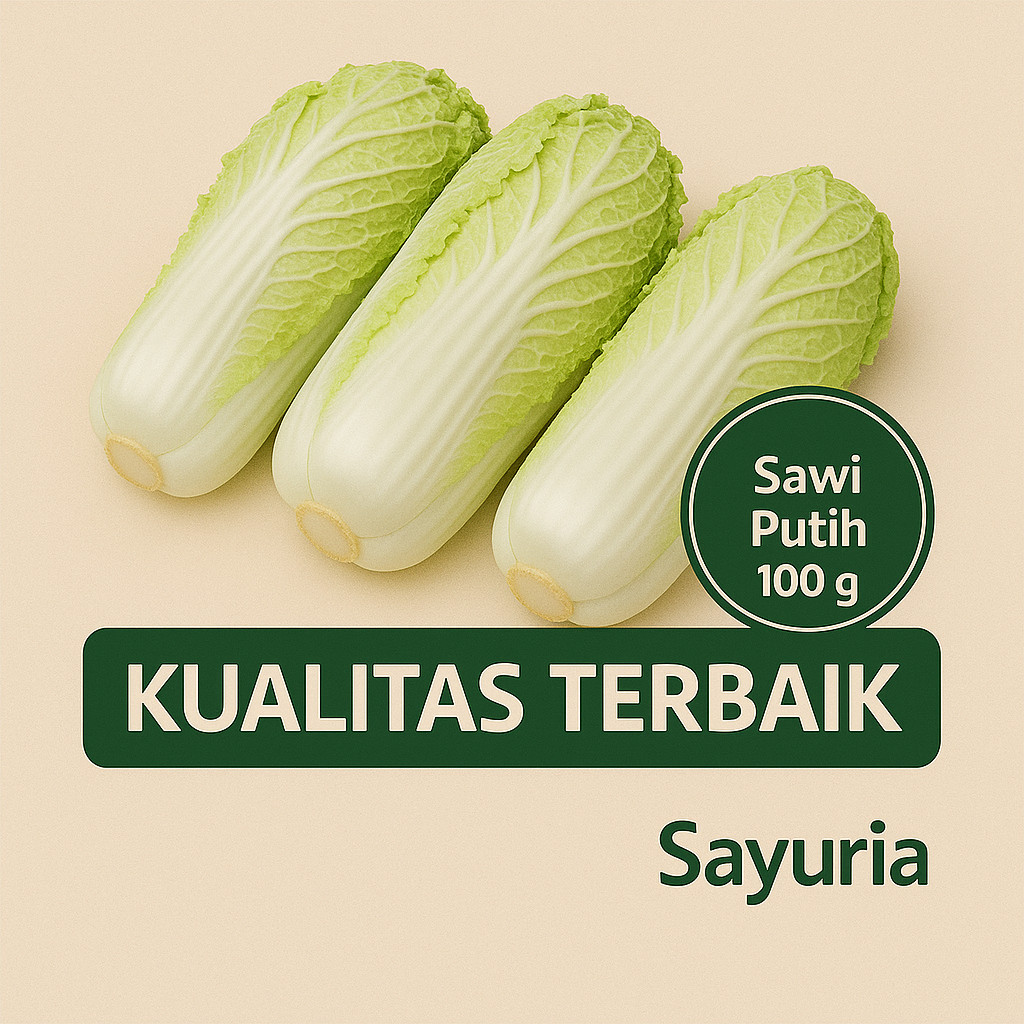 

Sayuria – Sawi Putih Segar 800gr | Sayur Favorit untuk Sup, Capcay & Rebusan