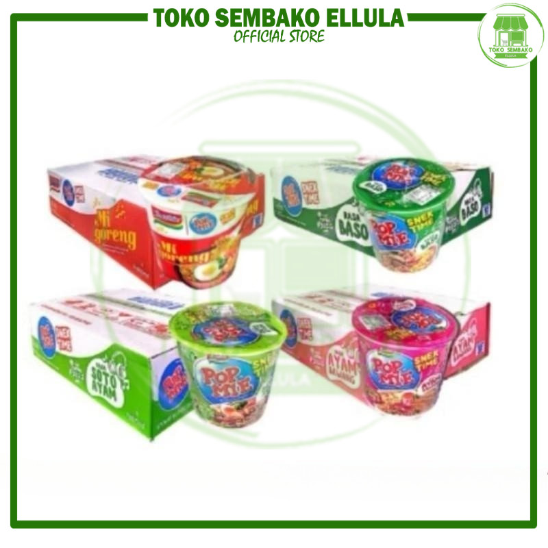

Toko Sembako ELLULA - Popmie Pop Mie Mini isi 12 Mie Instan Cup Goreng Kuah 35gr dan 80gr ( 1 Dus )BISA DI MIX