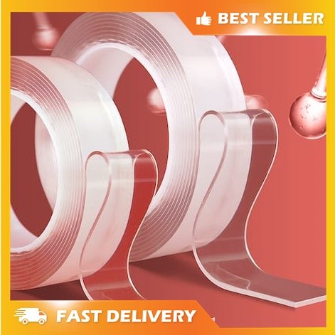 

[AE] TERLARIS Double Tape Bening Tape Kecil Bening Ukuran 30mmx1mm tt7