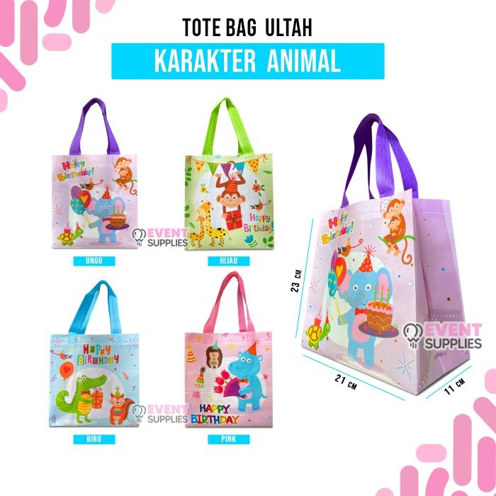 

Tas Ulang Tahun Anak Goodiebag Bingkisan Snack Unicorn Animal Transportasi KIDS Babyshark Sanrio Premium