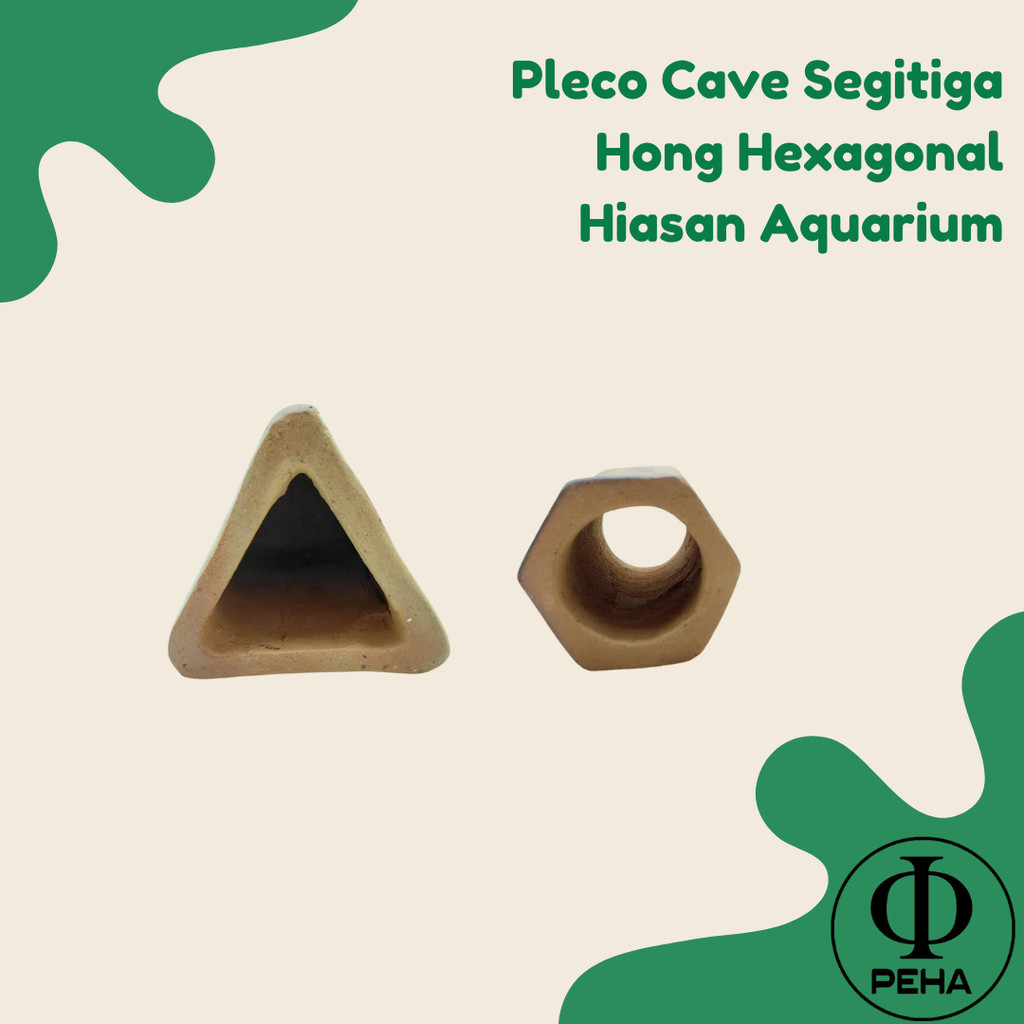 Hong Hexagonal Pleco Segitiga Rumah Ikan Hiasan Rumah Udang Rumah Lobster Rumah Kepiting Lobster Air