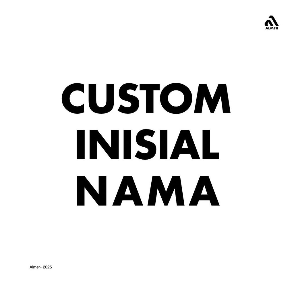 CUSTOM INISIAL NAMA PVC - by Almer Apparel