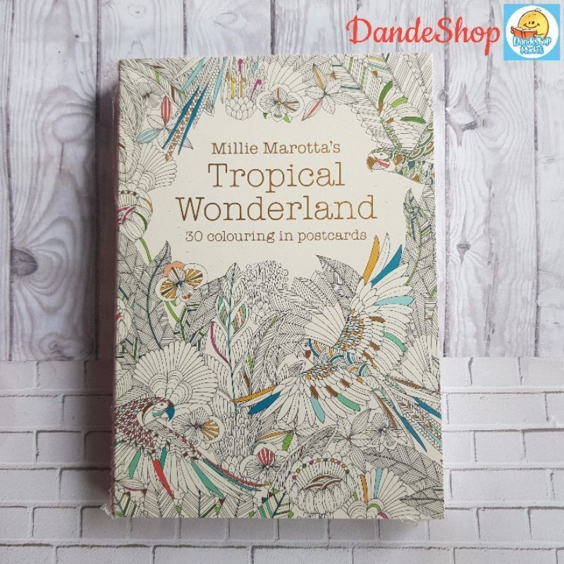

Millie Marotta Tropical Wonderland - 30 Colouring in Postcards Original