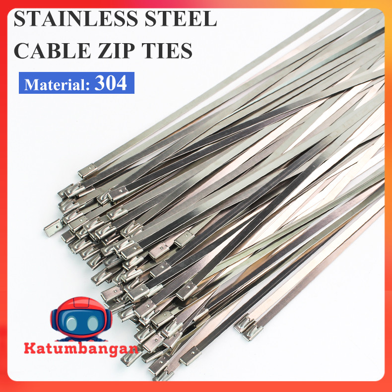 

ISFRIDAY Kabel Ties Stainless Steel Anti Karat Multifungsi 100 PCS - IF10