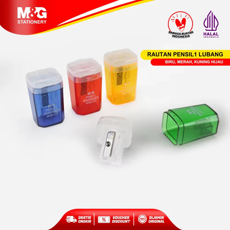 

Rautan M&G Pencil Sharpener APSN1275 Serutan Pensil 1 Lubang