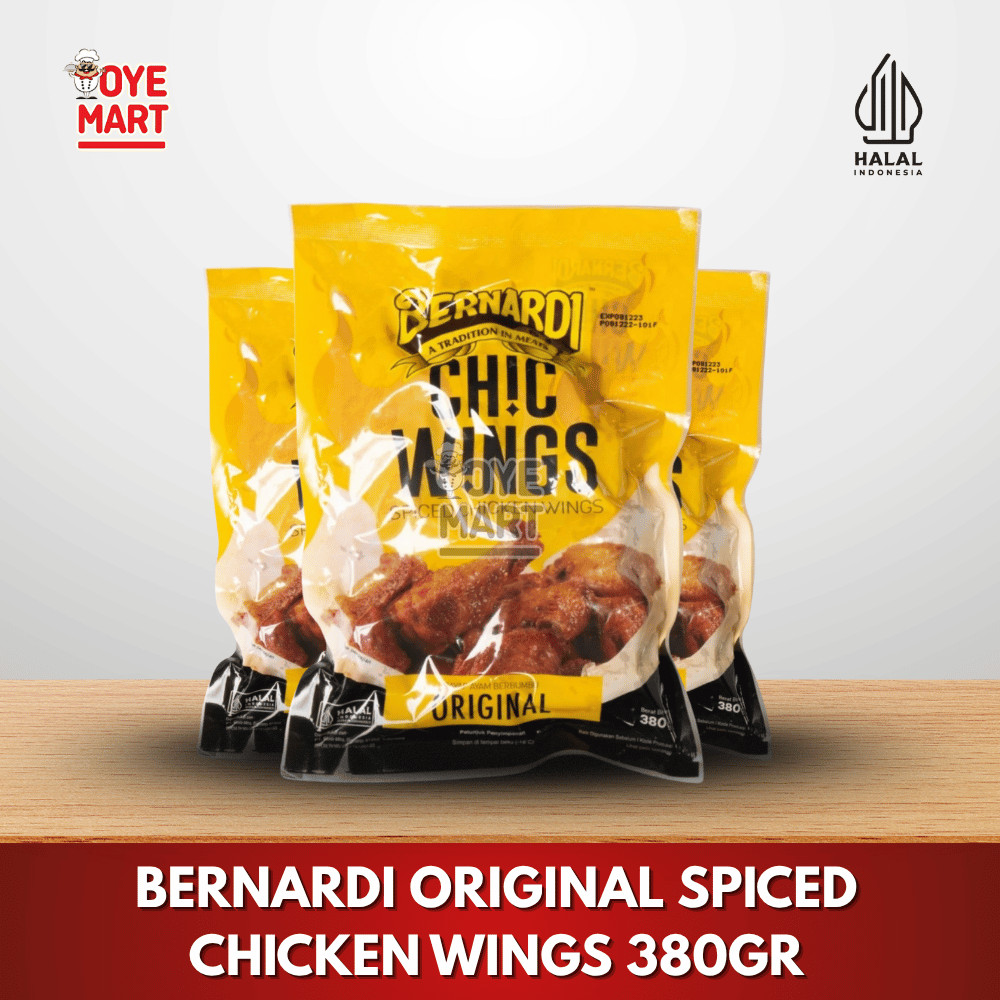 

BERNARDI ORIGINAL SPICED CHICKEN WINGS 380GR / SAYAP AYAM ORIGINAL