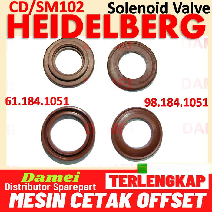 Seal Heidelberg Solenoid Valve 98.184.1051 SM102 SM72 CD102 4/2-way Valve Norgren 61.184.1051 S9.184
