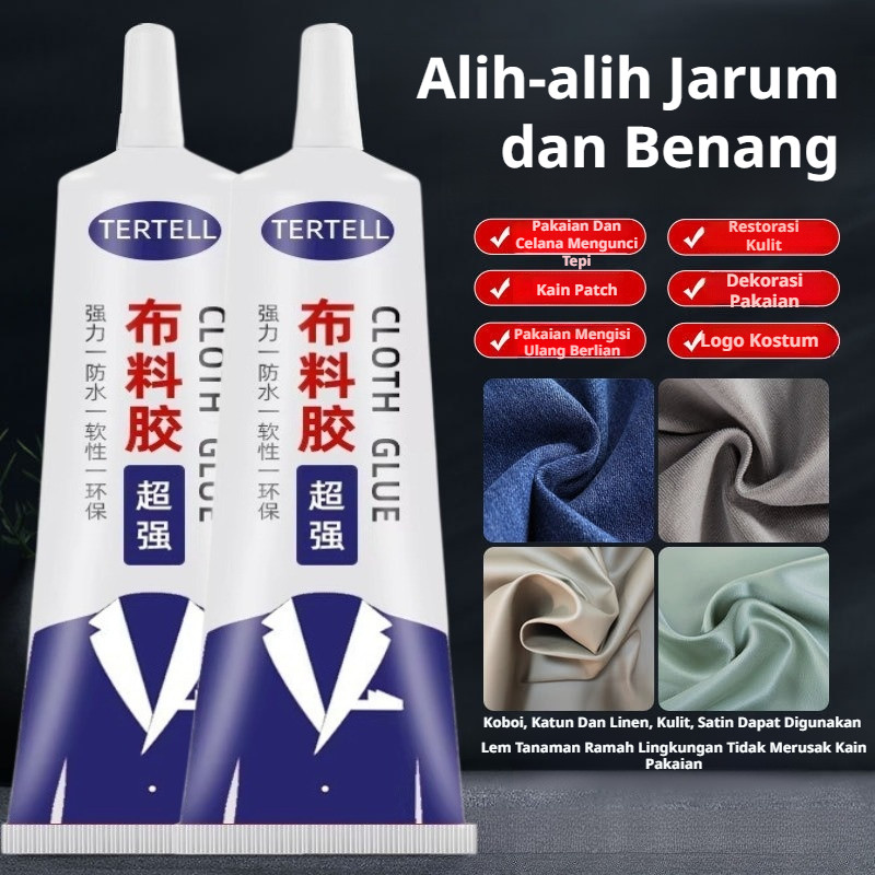 

✨COD❤【Beli 1 Gratis 1】✨Lem Khusus Untuk Memperbaiki Pakaian/Perekat Kuat Untuk Pakaian/Lem Lembut Khusus Untuk Memperbaiki Pakaian Dan Kain Bermotif/Lem Kain Berkualitas Tinggi/Tidak Perlu Dijahit, Sangat Kuat Dan Tahan Lama