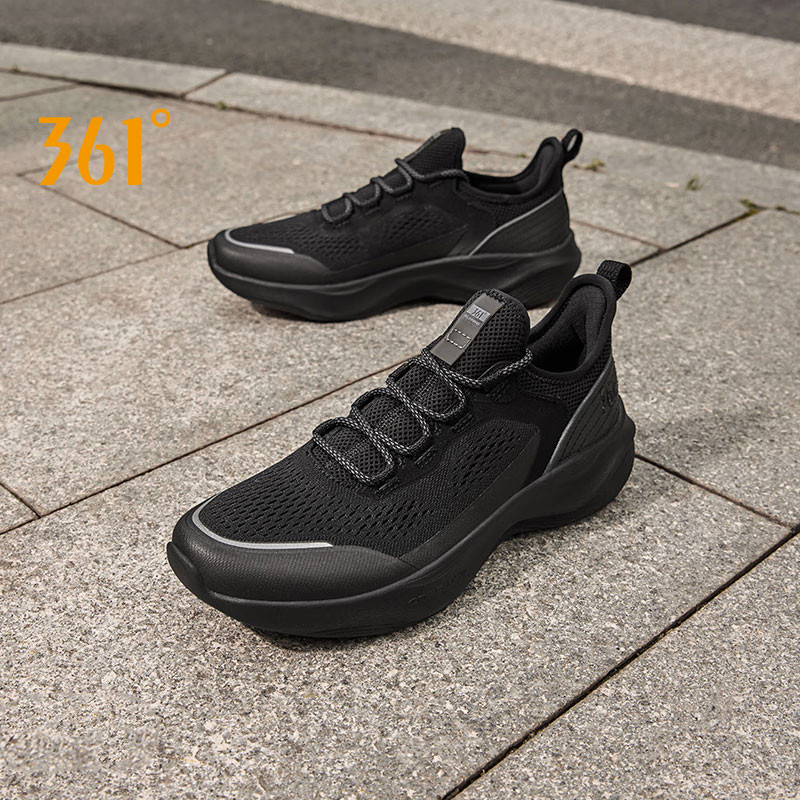 361 Degrees Men's Running Sports Shoes Casual Breathable Mesh Lightweight Soft Elastic Commuting Jog