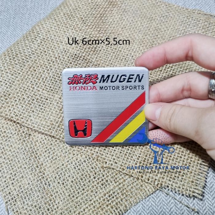 Emblem 3D Sticker Honda Mugen Power HRV CRV BRV Mobilio Brio Jazz - A