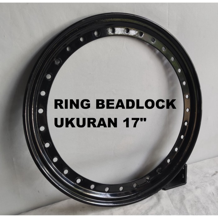 RING VELG BEADLOCK STEEL / BESI UKURAN 17 INCI BLACK / HITAM