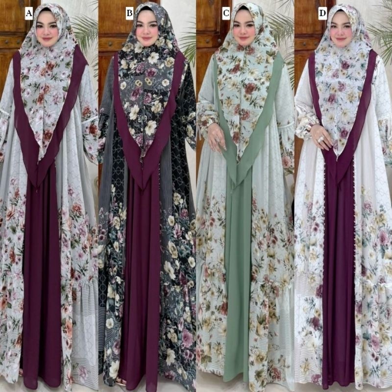 Karimah Series Set Syari by Nabil M Nabil Gamis syari Branded READY Rumah Gamis Surabaya