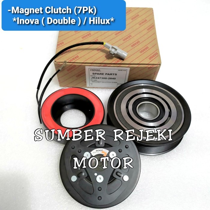 MAGNET CLUTCH PULLY AC COMPRESOR INNOVA INOVA DOUBLE BLOWER DENSO