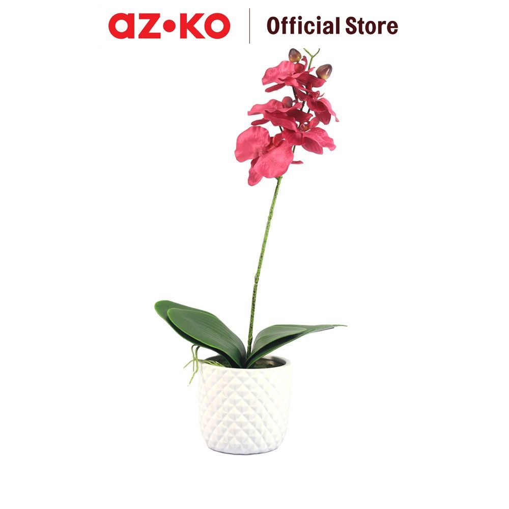 AZKO Arthome Bunga Artifisial Orchid S Tumbuhan Buatan Bunga Hias Cantik Sintetis Tanaman Artificial
