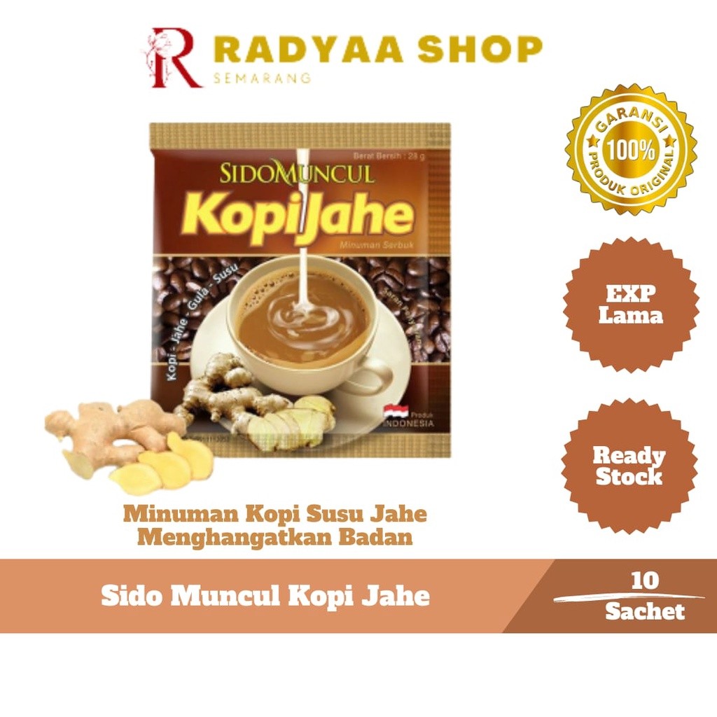 

Sido Muncul Minuman Kopi Jahe Robusta dan Arabica 10's