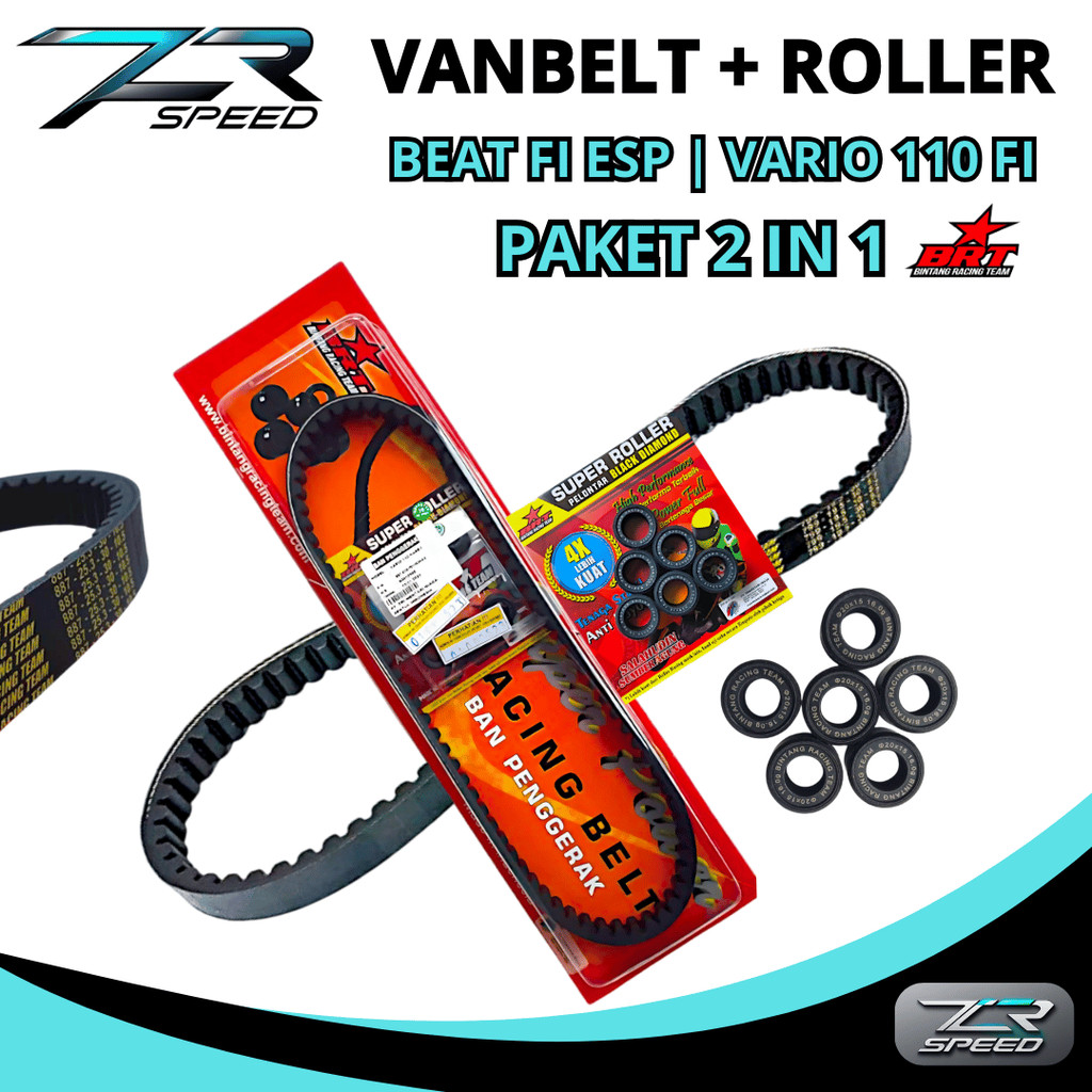 V Belt Vanbelt & Roller BRT Beat Fi esp Vario 110 Fi esp Scoopy Spacy Fi Beat Pop Vario karbu 110
