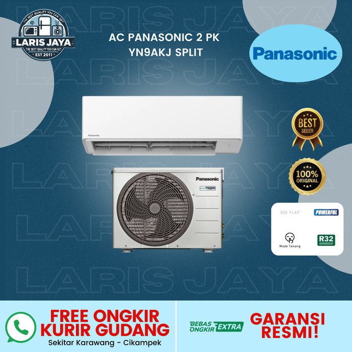 AC PANASONIC 1 PK YN9AKJ / 1.0 PK YN9AKJ / 9AKJ / AKJ (1 PK, SPLIT AC, LOW WATT) - COVERAGE 18 m² - 
