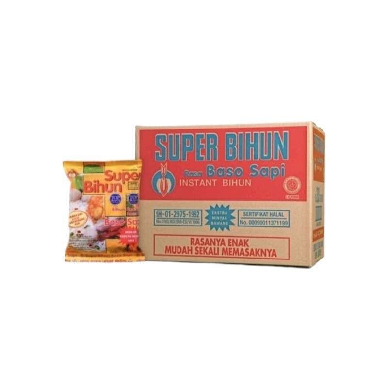 

Super Bihun Rasa Baso Sapi 1 Karton (30 Bungkus)