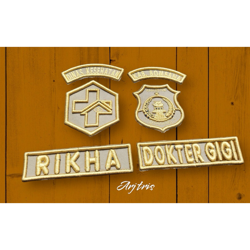 Bordir Logo LOGO KESEHATAN DOKTER BORDIR TIMBUL | PUSKESMAS | CUSTOMSbisa pesan satuan