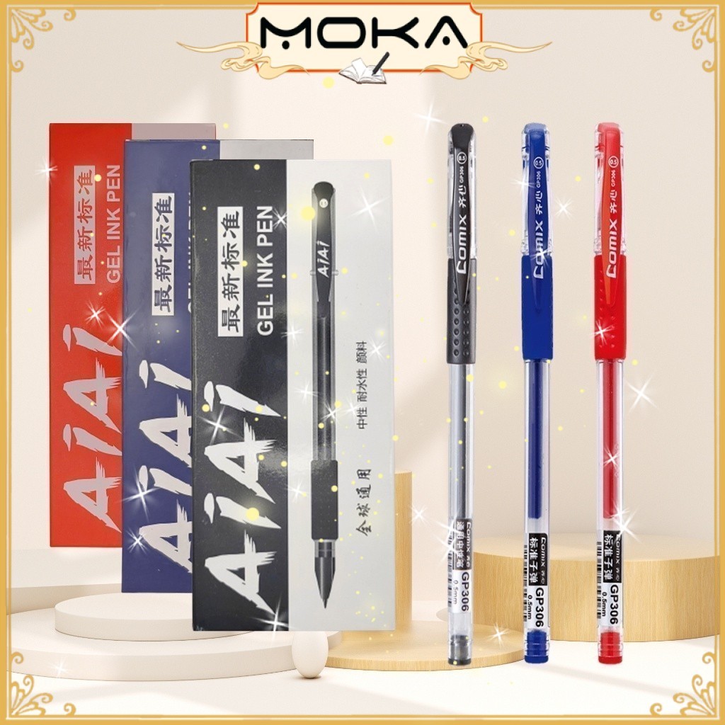 

MOKA 1 LUSIN PULPEN GEL / PULPEN AIR BERBAGAI WARNA MKP66