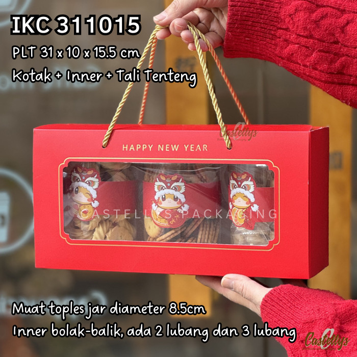 

Kotak Box Imlek IKC 311015 Kue Kering Toples Bolu Hampers Sincia CNY
