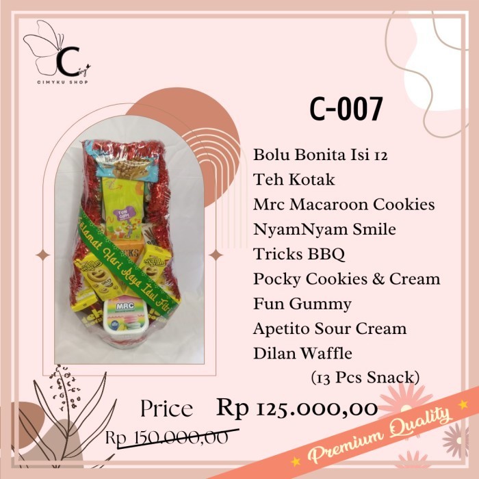 

Parcel LEbaran idul fitri souvenir hampers cantik murah / Parcel Lebaran / Parcel Idul Fitri / Hampers Lebaran / Hampers Idul Fitri / Parsel