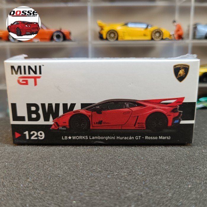Mini GT 129 LB WORKS Lamborghini Huracan GT Rosso Mars