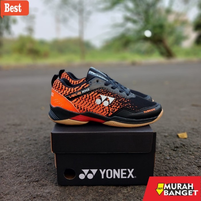Sepatu olahraga terbaru 2025 Sepatu badminton Bulutangkis Yonex Velo Anak laki laki dan perempuan wa