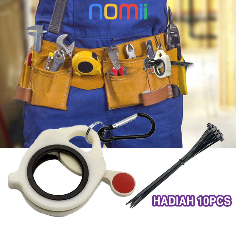 Bercahaya Kabel Ties Wire Cable Organizer / Reusable Zip Tie Holder Portable