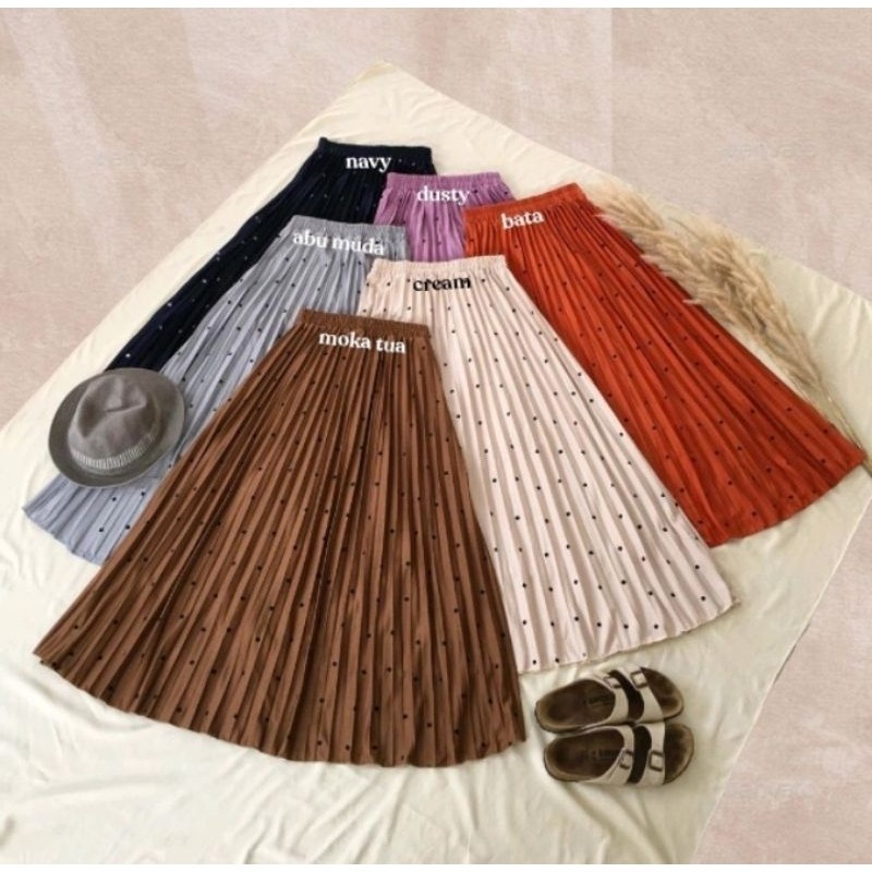 GS-ROK PLISKET MOTIF KOTAK/ROK PLISKET MUSLIM/ROK PLISKET MAYUNG/ROK PLISKET PANJANG/MAXY SKRIT