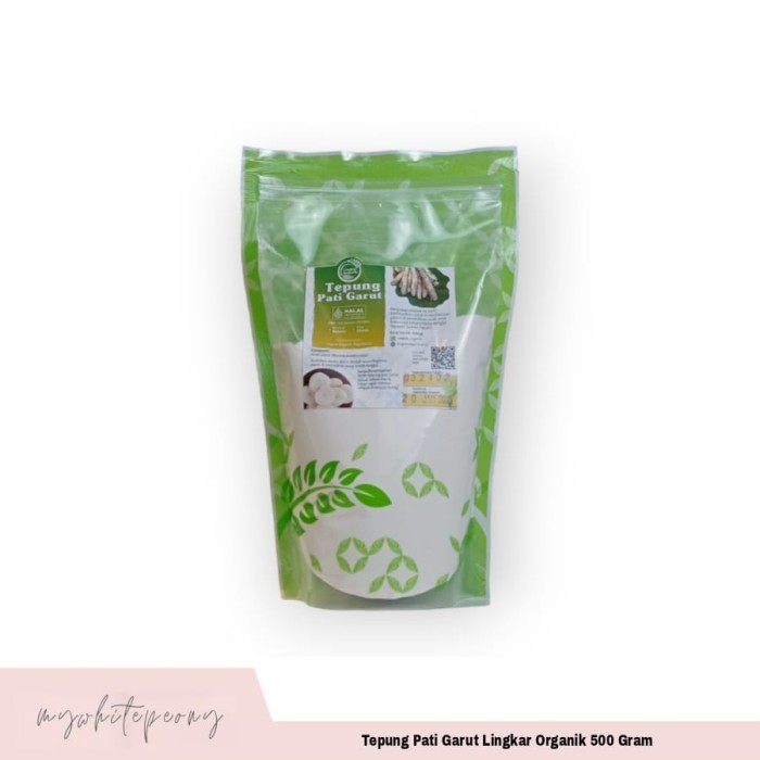 Tepung Pati Garut / Tepung Larut / Arrowroot 500 gr Lingkar Organik