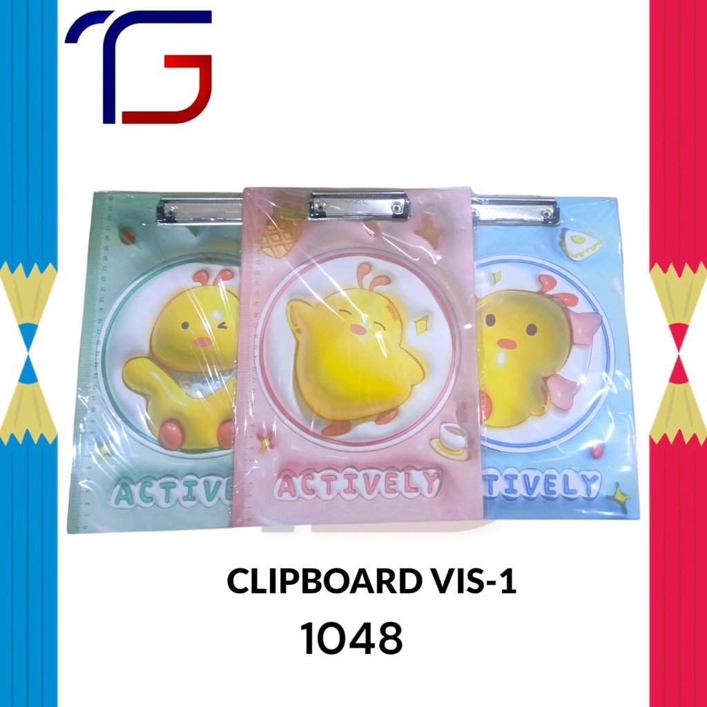 

VIS-1 Clipboard / Papan Jalan Motif Polos Transparant