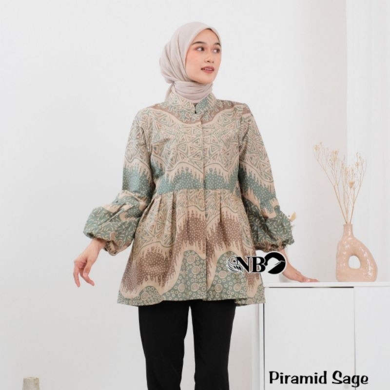 ATASAN BATIK WANITA MODERN BAJU BATIK KANTOR WANITA BATIK NEW BLUS SERAGAMAN Atasan Batik Dolby Dolb