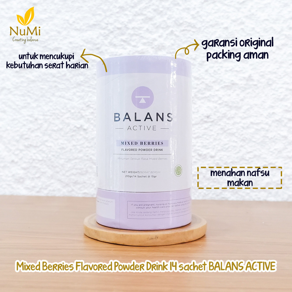 BALANS Active Wild Berries 14 Sachet minuman fiber - Balans Official