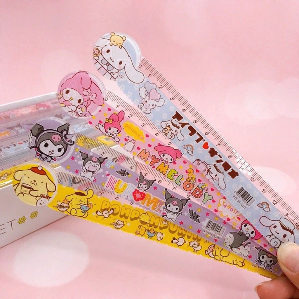 

1step PENGGARIS SANRIO 15CM Sanrio Kuromi Cinnamorol My Melody S143