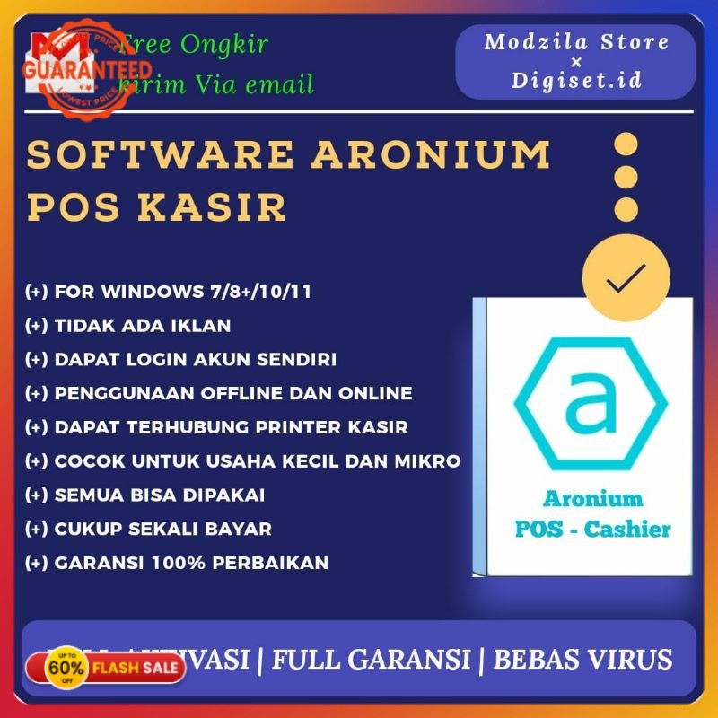 Software Poin Of sale Kasir Aronium Cashier For Windows PC Selamanya