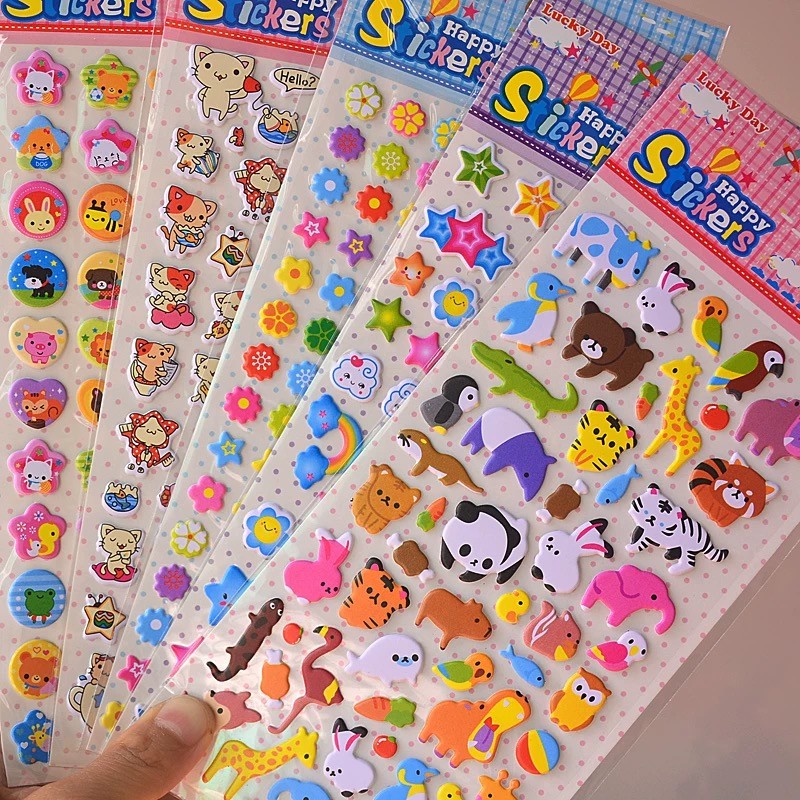

STICKER 3D / sanrio Hello Kitty Unicorn Paw patrol STIKER TIMBUL BESAR HEWAN TRANSPORTASI ANGKA HURUF DINO / EMBOSS STICKER TEMPEL ANAK