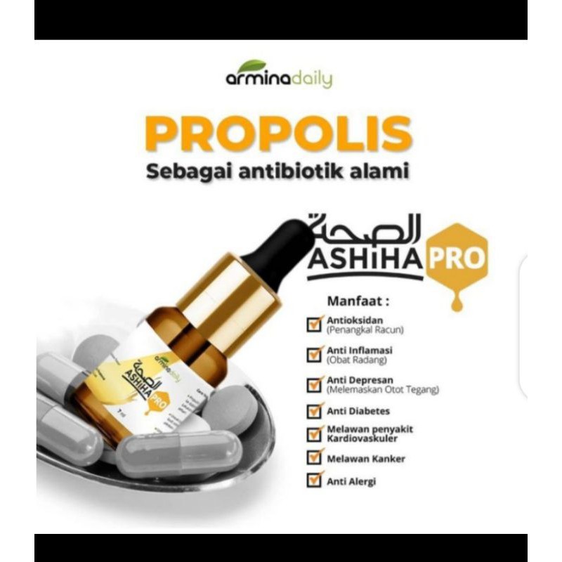 Propolis Ashiha Habbatussauda Original Armina Daily