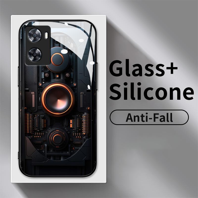 Kaca Glass Case For Oppo A57 4G A52 A53 2020 A53s A54 A54s A55 4G A55 5G A55s 5G A56 5G A57s A57e A5