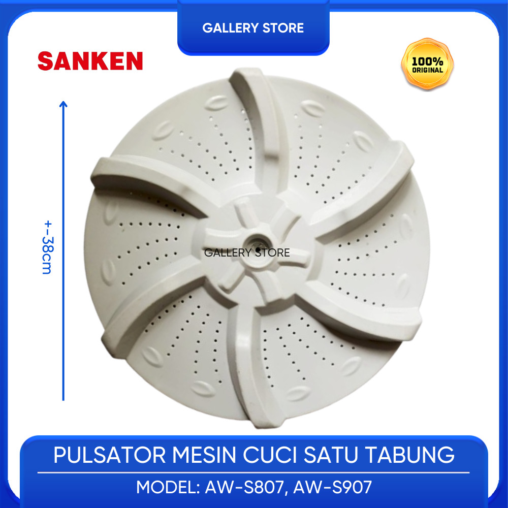PULSATOR MESIN CUCI 1 TABUNG SANKEN AW S807 AW S907 AW-S807 AW-S907