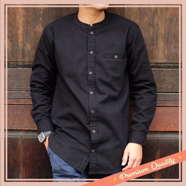 Baju Lebaran Murah Idul Fitri Model Terbaru kekinian /Kaos kurta lengan panjang baju koko kurta pria