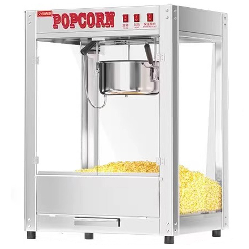 Stainless steel popcorn machine Commercial spherical butterfly popcorn machine Fully automatic popco