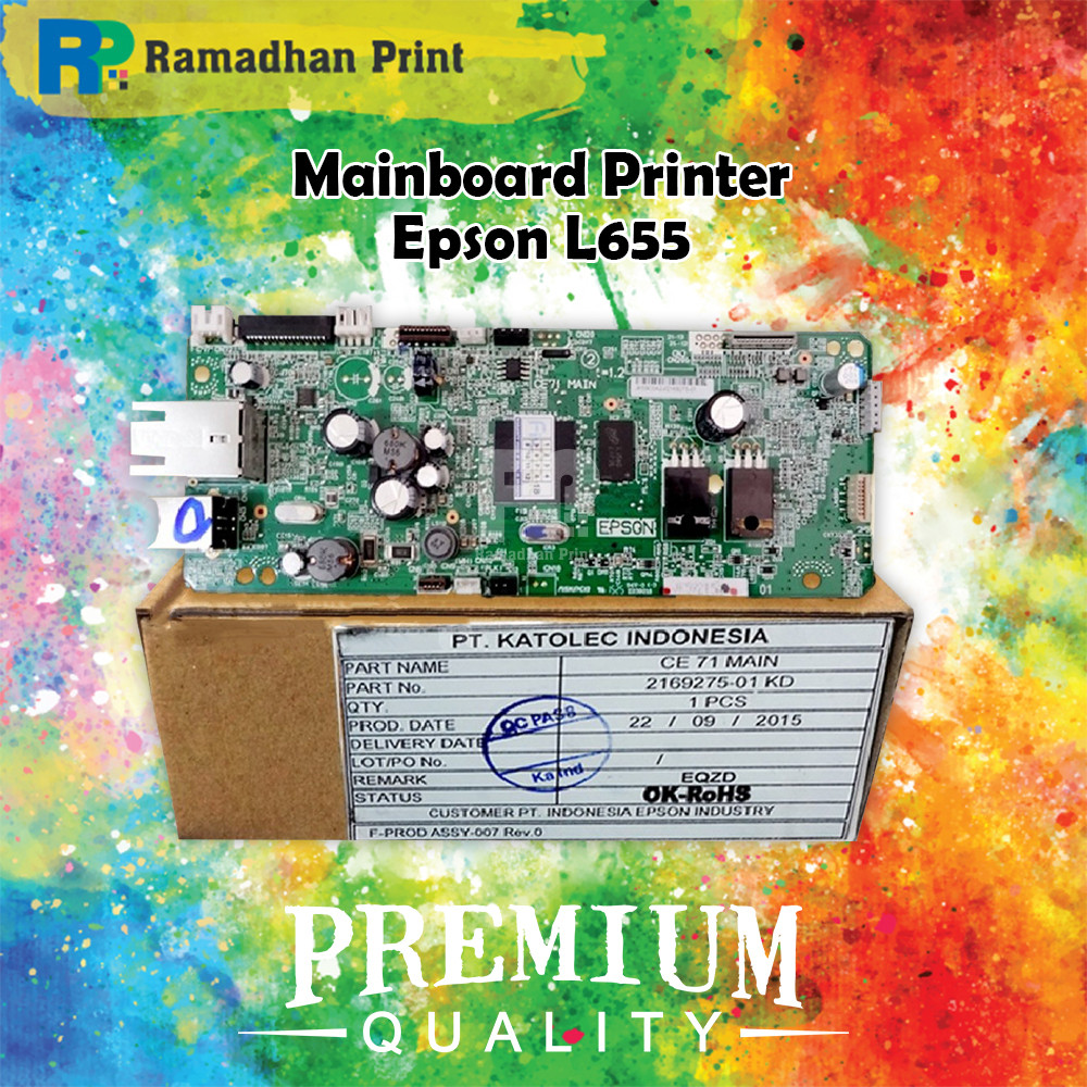 Board Printer Epson L655, Mainboard Printer Epson L655, Motherboard Epson L655 New Original, Part Nu